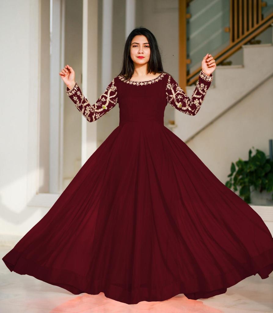 Chiffon Long Maxi With Trouser