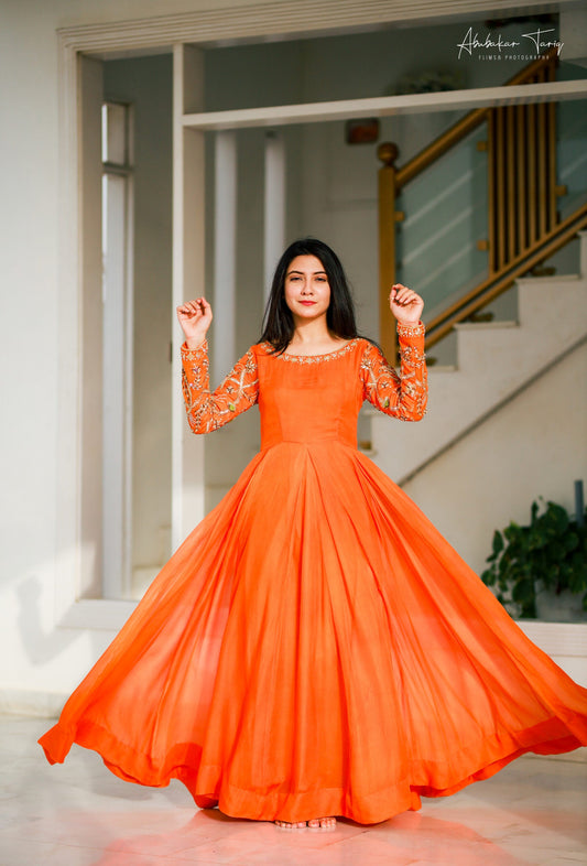 Chiffon Long Maxi With Trouser