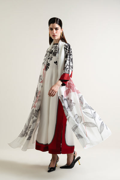 long printed shirt with dupatta -marhaba store